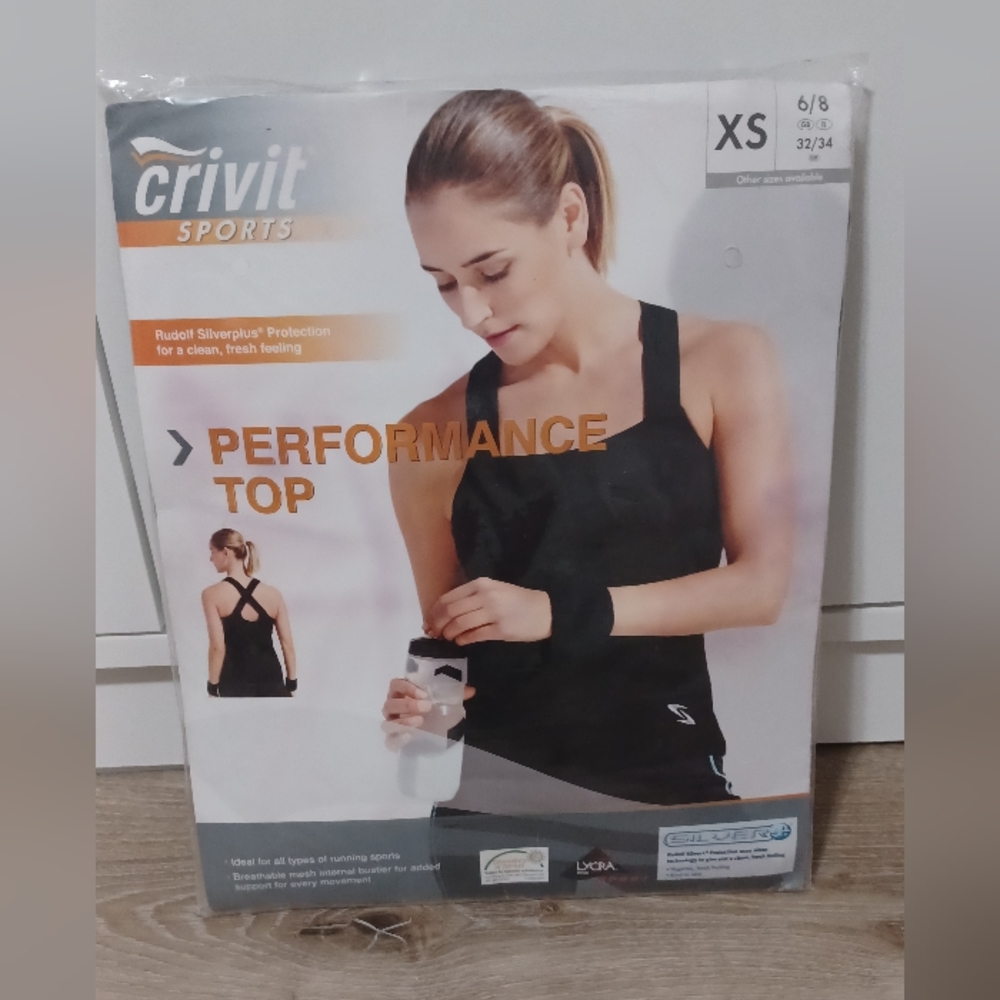 Crivit Sports Black Active Wear Tank Top Womens